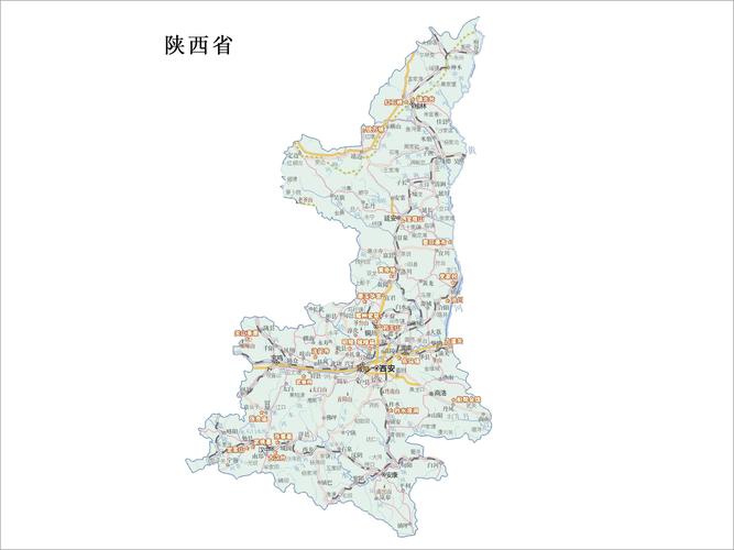 陕西地图_陕西地图全图可放大